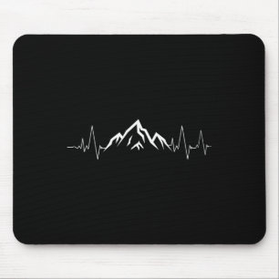 Mousepad Camisa Batimento Cardíaco Montanha Presente de Cic