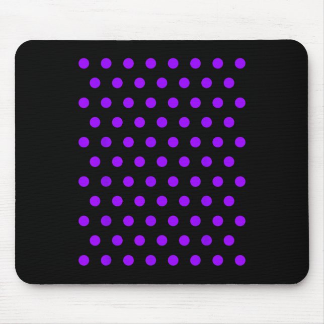 Mousepad Camisa Bolinhas Púrpura E Branca (Frente)