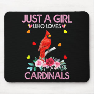 Mousepad Camisa Cardinal Bird Para Mulheres Apenas Uma Meni