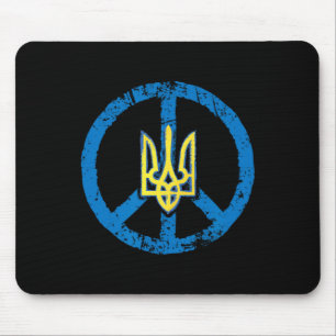 Mousepad Camisa com Símbolo de Paz da Ucrânia Tryzub Ucrani