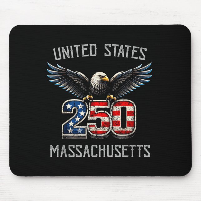 Mousepad Camisa Comemorativa dos 250 Anos de Massachusetts  (Frente)
