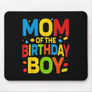 Mousepad Camisa da Festa de Aniversário da Mãe do Menino do