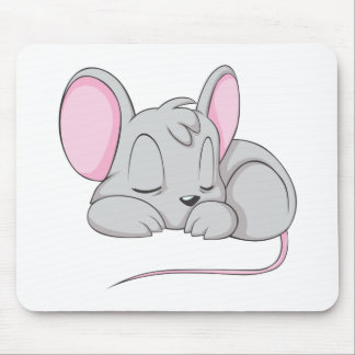 Mousepad Camisa da sesta do rato do rato do bebê do sono