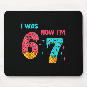 Mousepad Camisa de Aniversário de 7 Anos Era 6 Agora Sou 7
