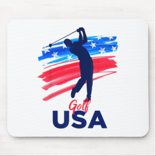 Mousepad Camisa de apoio à equipa de golfe masculino dos EU