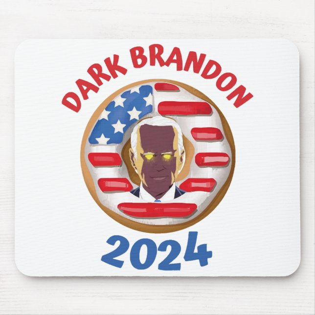 Mousepad Camisa de brandon escura joe Biden 2024 meme (Frente)