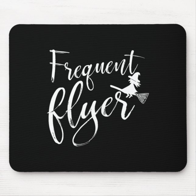 Mousepad Camisa de Bruxa Milhagem Frequente Cute Funny Hall (Frente)