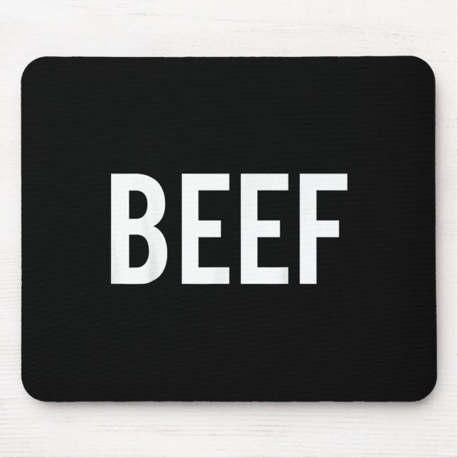 Mousepad Camisa De Carne De Bovino - Novo Churrasco Legal E (Frente)