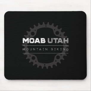 Mousepad Camisa de Ciclismo de Montanha Moab Utah - Vintage