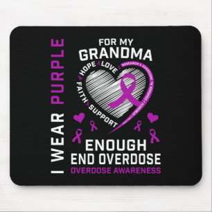 Mousepad Camisa de Conscientização sobre o Fim do Overdose