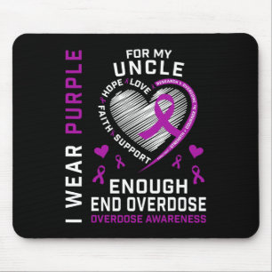 Mousepad Camisa de Conscientização sobre o Fim do Overdose