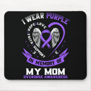 Mousepad Camisa de conscientização sobre overdose masculina