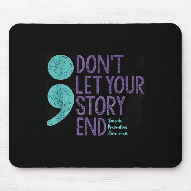 Mousepad Camisa de conscientização sobre suicídio para mulh (Frente)