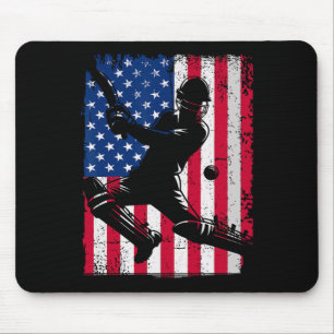 Mousepad Camisa de críquete retrô Usa América críquete nos