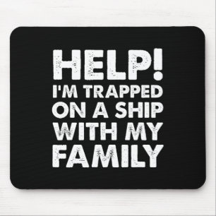 Mousepad Camisa De Cruzeiro Da Família Engraçada Que Corres