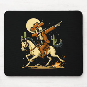 Mousepad Camisa De Dabbing Do Esqueleto Do Cowboy