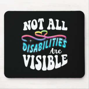 Mousepad Camisa De Deficiência Nem Todas As Deficiência Est