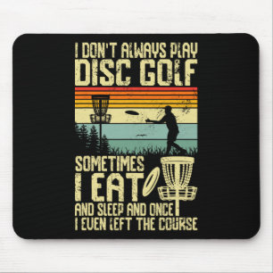 Mousepad Camisa de Disc Golf para Homens Pai Jogador de Dis