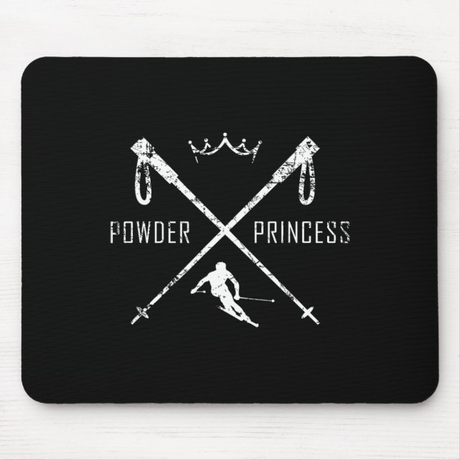 Mousepad Camisa de Esqui Princesa em Pó (Frente)
