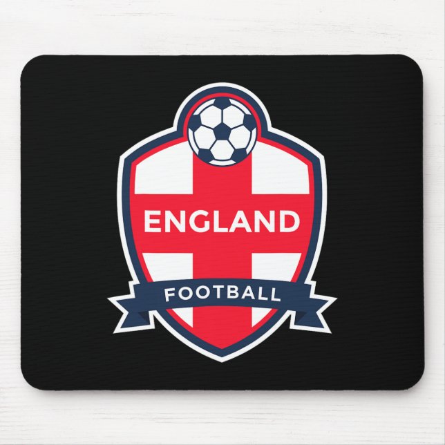 Mousepad Camisa de Fã de Futebol Inglês Retro Bandeira da I (Frente)