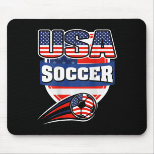 Mousepad Camisa de Fã de Futebol Orgulhosa da América - Ban
