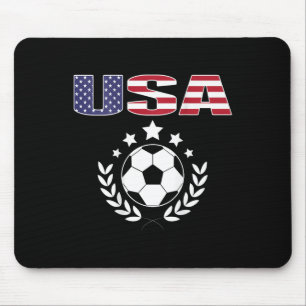 Mousepad Camisa de Fã de Futebol Orgulhoso da América - Ban