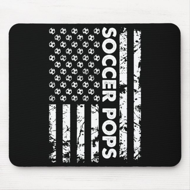 Mousepad Camisa de Futebol Engraçada com Bandeira Americana (Frente)