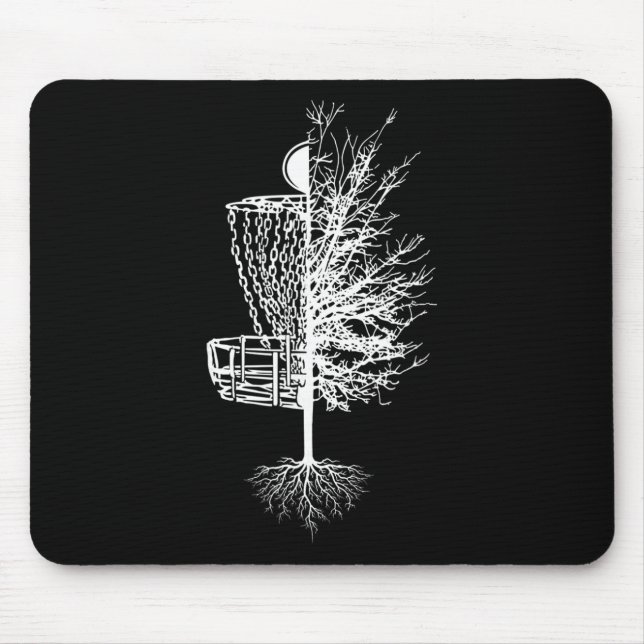 Mousepad Camisa de Golfe de Disco Sket Árvore Frisbee Golfe (Frente)