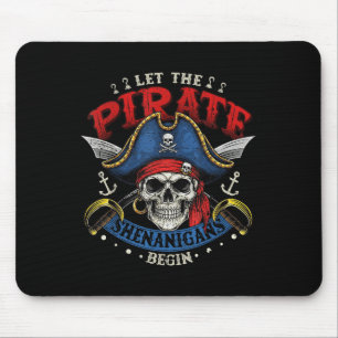 Mousepad Camisa de Halloween Engraçada Caveira Deixe o Pira