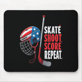 Mousepad Camisa de Hockey no Gelo Usa para Jovens Meninos d