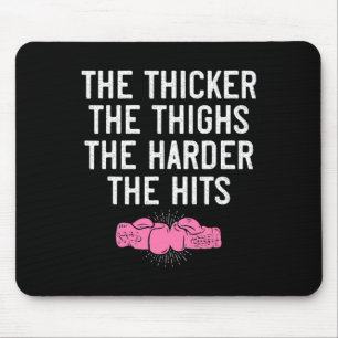 Mousepad Camisa de Kickboxing Feminina Coxas Mais Grossas E