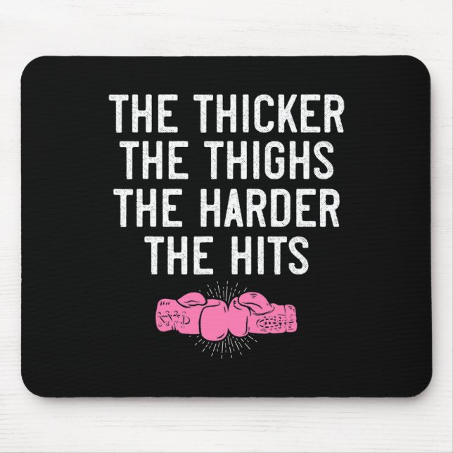 Mousepad Camisa de Kickboxing Feminina Coxas Mais Grossas E (Frente)