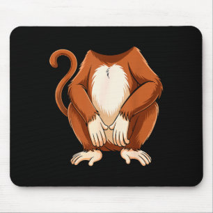 Mousepad Camisa de Macaco Adulto Crianças Homens Mulheres M