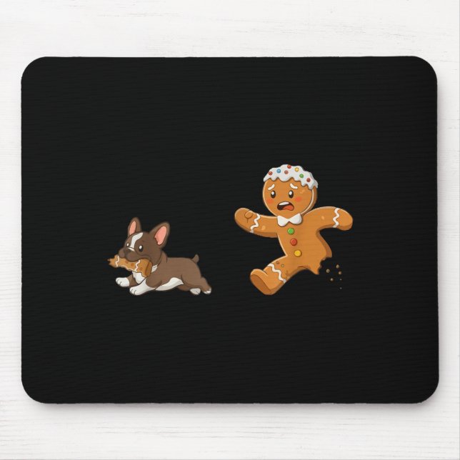 Mousepad Camisa de Mãe de Cachorro Caçando Gingerbread Bull (Frente)