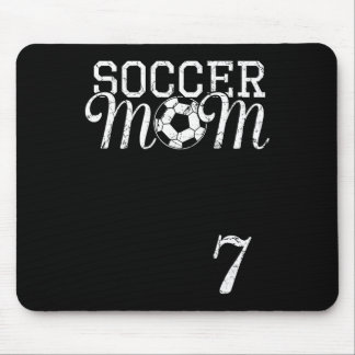 Mousepad Camisa de Mãe de Futebol Número 7 Jogador Favorito