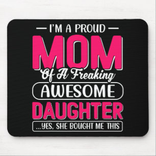 Mousepad Camisa de Mãe Orgulhosa Presente Da Filha Mãe Engr