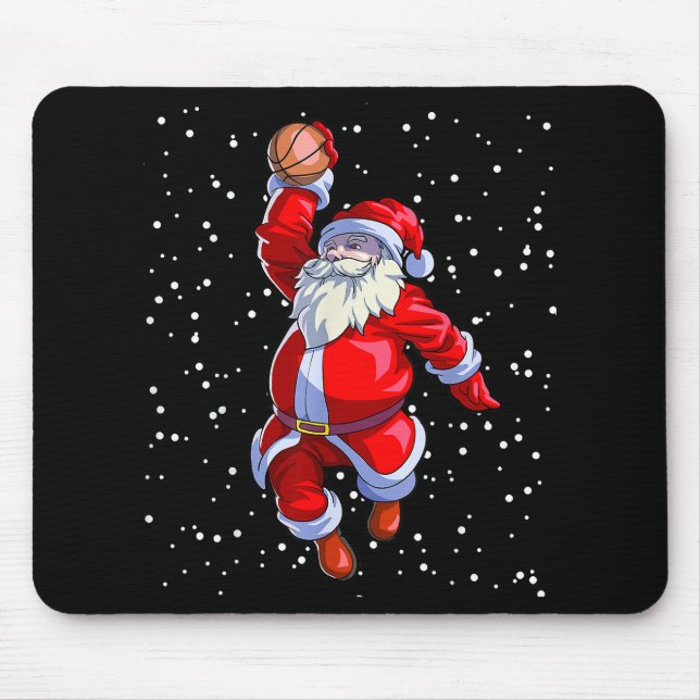 Mousepad Camisa De Natal De Basquete Masculino De Basquete  (Frente)