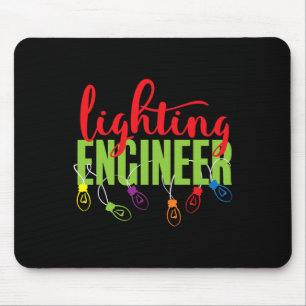 Mousepad Camisa De Natal De Engenheiro De Iluminação Para H