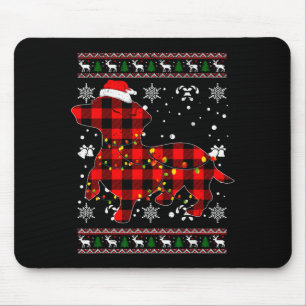 Mousepad Camisa de Natal Para Presente de Amante de Dachshu
