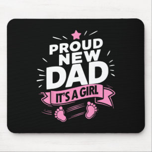Mousepad Camisa de Orgulhosa Nova Logo Para Futuro Pai Meni
