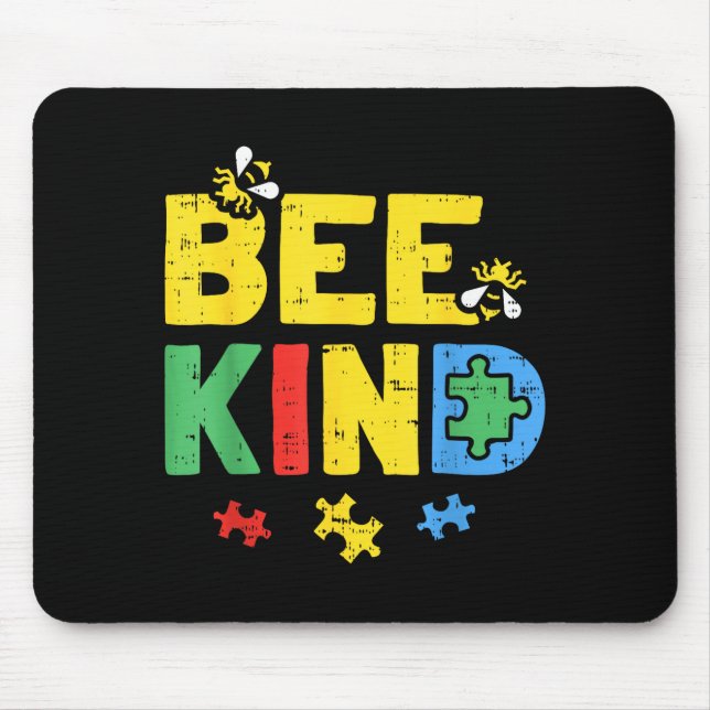 Mousepad Camisa de quebra-cabeça de conscientização sobre a (Frente)