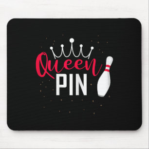 Mousepad Camisa de Rainha Pin Bowler Liga de Boliche Para B