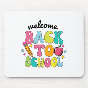 Mousepad Camisa de Volta às Aulas Lápis Colorido Maçã Fofo 