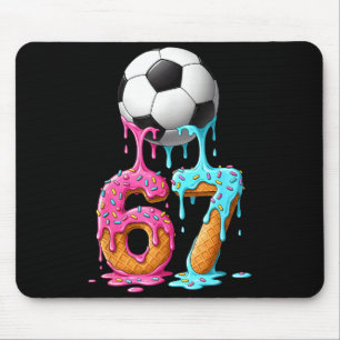 Mousepad Camisa do Futebol Número 67 Jogador de Futebol Mas