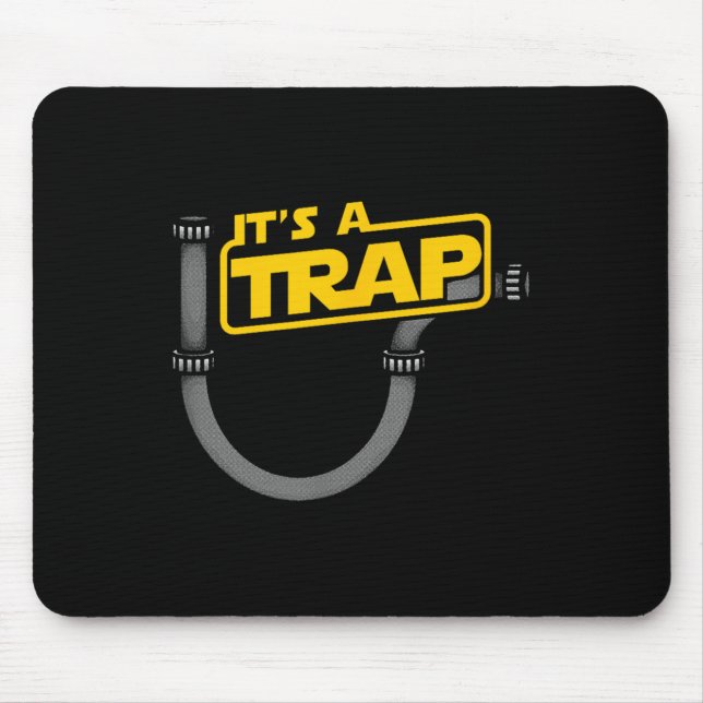 Mousepad Camisa Encanadora Engraçada - É Uma Armadilha (Frente)