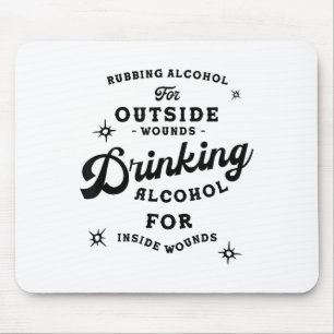 Mousepad Camisa engraçada citação Nick Miller_ Dizer Álcool