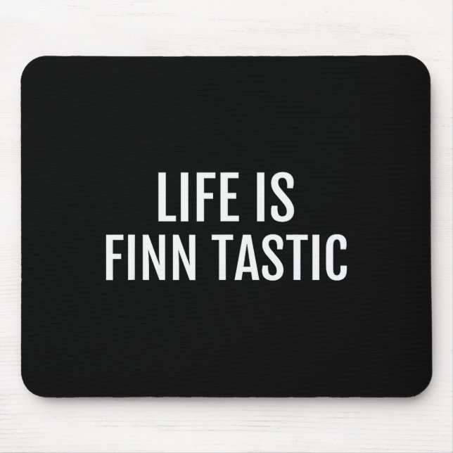 Mousepad Camisa engraçada da Finlândia com citação _ Mentir (Frente)