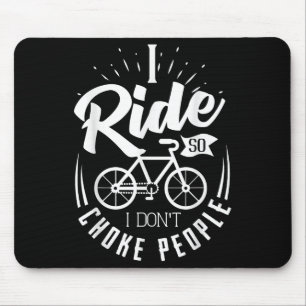 Mousepad Camisa Engraçada De Bike Montanha Eu Passo Para Qu