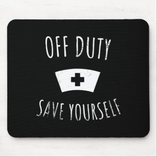 Mousepad Camisa engraçada de enfermeira registrada fora de