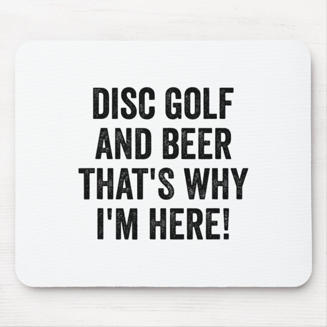 Mousepad Camisa engraçada de golfe de disco Homens Mulheres (Frente)